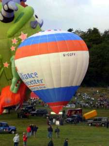 G-CCFV hot air balloon, added to the archive 27 August 2026. Photograph by Paul Coman
