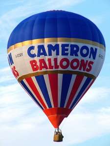 Cameron hot air balloon G-CCGY, a Cameron Z-105, added to the archive 7 September 2026. Photograph by Balloon Spotters Archive
