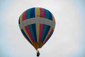 G-CCJH hot air balloon, a Lindstrand Balloons LBL 90A, seen at Arrow, Warwickshire, United Kingdom on 31 May 2025. Photograph by Dave