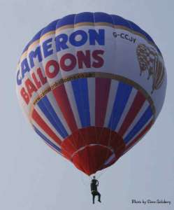 G-CCJY hot air balloon, a Cameron Z-42. Photograph by Dave Salisbury