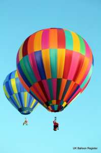 G-CCKZ hot air balloon, a Customcraft A25. Photograph by Balloon Spotters Archive