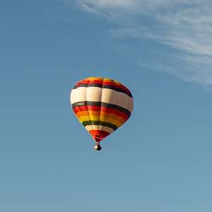 G-CCLO hot air balloon, an Ultramagic H-77, seen at Horningsham, Wiltshire, United Kingdom on 14 September 2019. Photograph by Dave