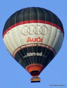 G-CCOS hot air balloon, a Cameron Z-350. Photograph by Simon Shearburn