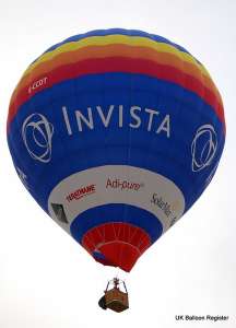 G-CCOT hot air balloon, a Cameron Z-105. Photograph by Kevin Sanders