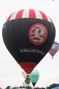G-CCRG hot air balloon, an Ultramagic M-77. Photograph by G Bann