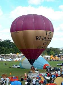 G-CCUJ hot air balloon, a Cameron C-90. Photograph by Balloon Spotters Archive