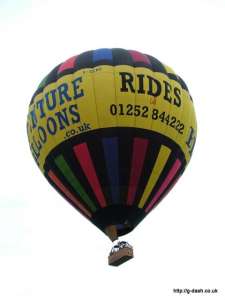 G-CCWE hot air balloon, a Lindstrand Balloons LBL 330A. Photograph by Balloon Spotters Archive