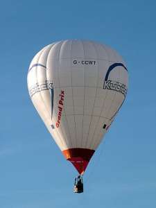 G-CCWT hot air balloon, a Balony Kubicek SPOL. S R.O. BB20GP. Photograph by Balloon Spotters Archive