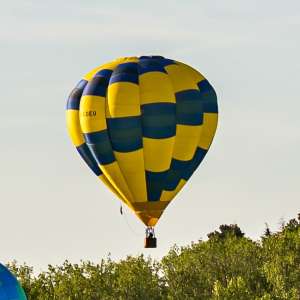 G-CDEU hot air balloon, a Lindstrand HOT AIR Balloons LBL 90B. Photograph by Dave