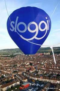 G-CDFI hot air balloon, a Cameron Balloons Colt 31A. Photograph by Exclusive Ballooning