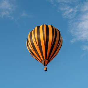 G-CDGN hot air balloon, a Cameron C-90, seen at Horningsham, Wiltshire, United Kingdom on 14 September 2019. Photograph by Dave