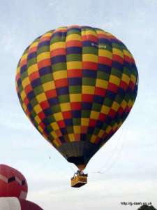 G-CDHN hot air balloon, a Lindstrand HOT AIR Balloons LBL 317A. Photograph by Pat Whymer