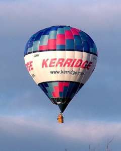 Erridge hot air balloon G-CDHY, a Cameron Z-90. Photograph by Balloon Spotters Archive