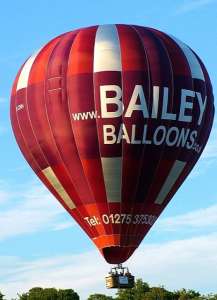 Bailey hot air balloon G-CDIH, a Cameron Z-275. Photograph by Balloon Spotters Archive