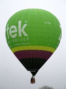 G-CDJI hot air balloon, an Ultramagic M-120. Photograph by Balloon Spotters Archive