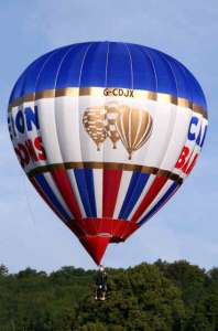 G-CDJX hot air balloon, a Cameron N-56. Photograph by Bill Teasdale