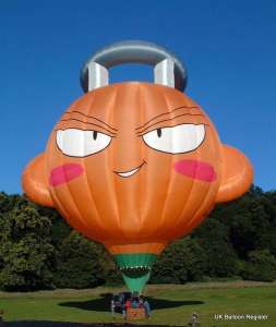G-CDKG hot air balloon, a Cameron HEAD-90. Photograph by Cameron Balloons