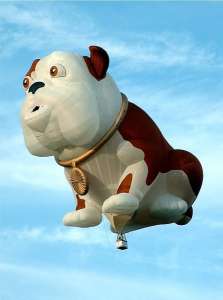 G-CDOG hot air balloon, a Lindstrand Balloons LBL DOG. Photograph by Balloon Spotters Archive