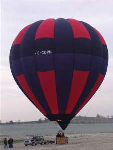G-CDPN hot air balloon, an Ultramagic S-105. Photograph by UltraMagic Balloons