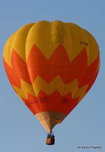 G-CDRI hot air balloon, a Cameron O-105. Photograph by Russ Smith