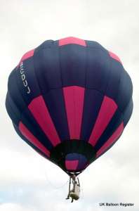 G-CDUJ hot air balloon, a Lindstrand HOT AIR Balloons LBL 31A. Photograph by Paul Dopson