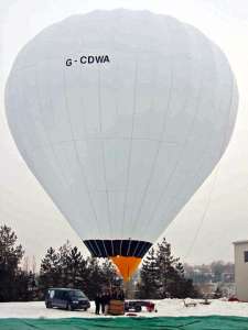 G-CDWA hot air balloon, a Balony Kubicek SPOL. S R.O. BB37. Photograph by Kubicek Balloons