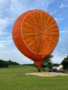 G-CDXW hot air balloon, a Cameron ORANGE-120, added to the archive 14 September 2026. Photograph by Cera168_