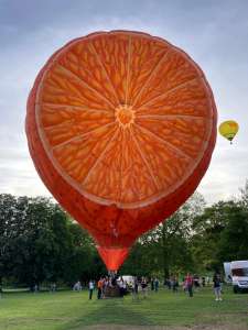 G-CDXW hot air balloon, a Cameron ORANGE-120, added to the archive 14 September 2026. Photograph by Cera168_