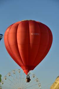 G-CDYX hot air balloon, a Lindstrand HOT AIR Balloons LBL 77B. Photograph by Dave