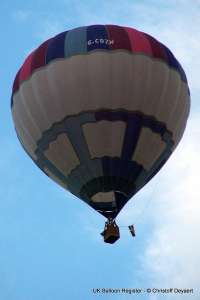 G-CDZW hot air balloon, added to the archive 27 August 2026. Photograph by Christoff Deyaert
