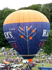 G-CECS hot air balloon, a Lindstrand HOT AIR Balloons LBL 105A. Photograph by Balloon Spotters Archive