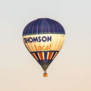 Thomson Local hot air balloon G-CEEK, a Cameron Z-105