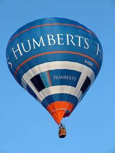 G-CEGC hot air balloon, a Cameron Z-105. Photograph by Balloon Spotters Archive