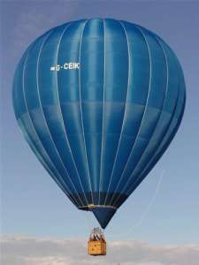 G-CEIK hot air balloon, an Ultramagic M-90. Photograph by UltraMagic Balloons