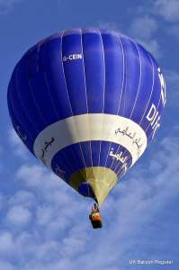 G-CEIN hot air balloon, a Cameron Z-105. Photograph by Derek Heley