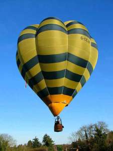 G-CEJA hot air balloon, a Cameron V-77, added to the archive 7 September 2026. Photograph by Balloon Spotters Archive