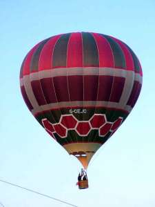 G-CEJC hot air balloon, a Cameron N-77. Photograph by Balloon Spotters Archive