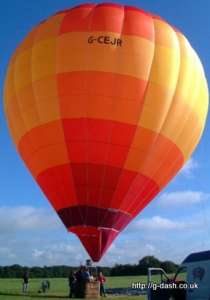 G-CEJR hot air balloon, a Cameron Z-90. Photograph by Slowfly.it