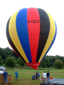 G-CEJT hot air balloon, a Cameron Z-31. Photograph by Cameron Balloons