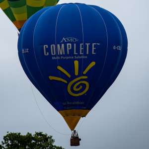 Complete hot air balloon G-CEJZ, a Cameron C-90, seen at Arrow, Warwickshire, United Kingdom on 31 May 2025. Photograph by Dave