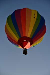 G-CELM hot air balloon, a Cameron C-80, seen at Oswestry, Shropshire, United Kingdom on 23 August 2026. Photograph by Dave