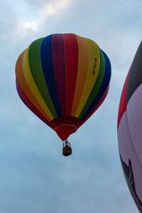 G-CELM hot air balloon, a Cameron C-80, seen at Telford, Telford and Wrekin, United Kingdom on 30 August 2026. Photograph by Dave