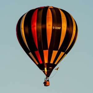 G-CEMF hot air balloon, a Cameron C-80. Photograph by Dave
