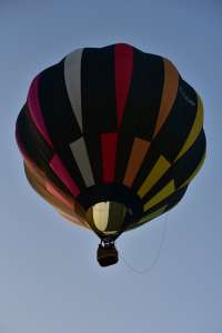 G-CEMF hot air balloon, a Cameron C-80, seen at Oswestry, Shropshire, United Kingdom on 23 August 2026. Photograph by Dave