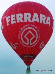 G-CEMG hot air balloon, an Ultramagic M-105. Photograph by Slowfly.it