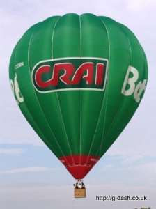 G-CEMN hot air balloon, an Ultramagic S-130. Photograph by Slowfly.it