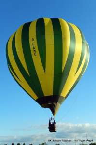 G-CEMU hot air balloon, a Cameron C-80. Photograph by Trev Read