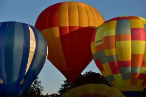 G-CEMV hot air balloon, a Lindstrand HOT AIR Balloons LBL 105A, seen at Oswestry, Shropshire, United Kingdom on 23 August 2026. Photograph by Dave