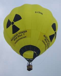 G-CENN hot air balloon, a Cameron C-60. Photograph by Mike Burdett