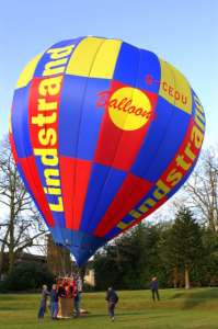 G-CEOU hot air balloon, a Lindstrand HOT AIR Balloons LBL 31A. Photograph by Richard Gahan